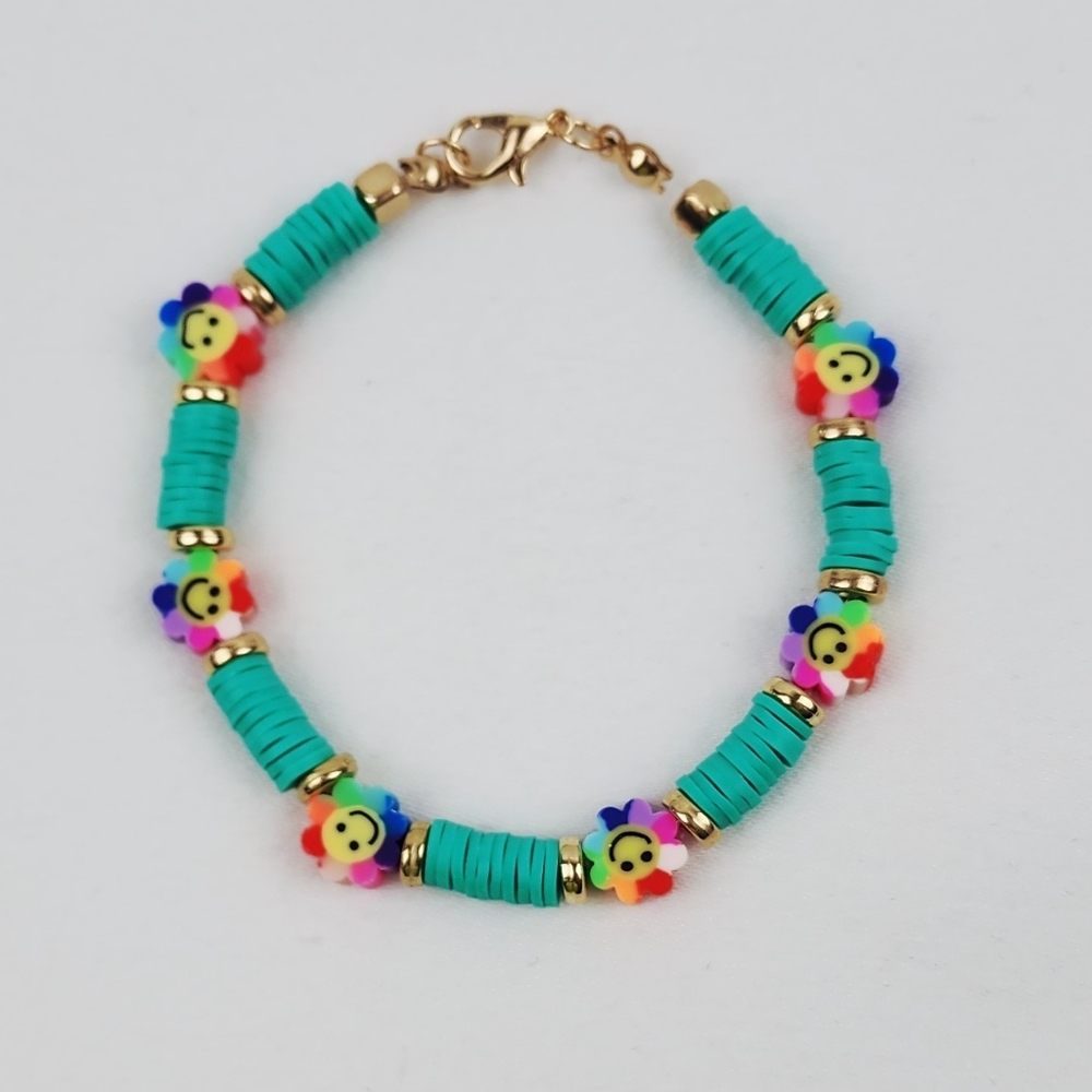 Handmade Smile Flower Multi Color Bracelet